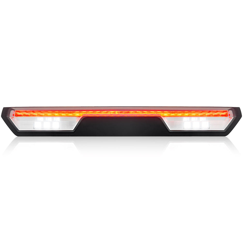 GMC & Chevy 19-24 Sierra & Silverado 1500 (4rd GEN) & 20-24 2500/3500 - ULTRA HIGH POWER Red LED 3rd Brake Light Kit w/ ULTRA HIGH POWER CREE XML White LED Cargo Lights- Clear Lens - Image 2