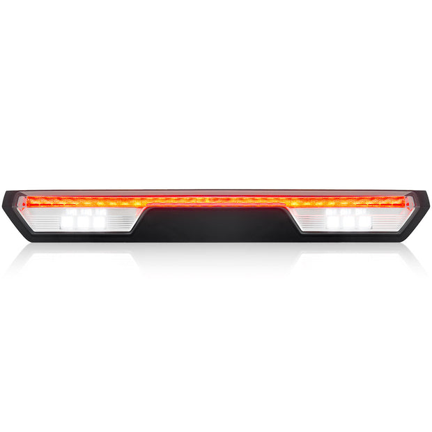 GMC & Chevy 19-24 Sierra & Silverado 1500 (4rd GEN) & 20-24 2500/3500 - ULTRA HIGH POWER Red LED 3rd Brake Light Kit w/ ULTRA HIGH POWER CREE XML White LED Cargo Lights- Clear Lens - Image 2