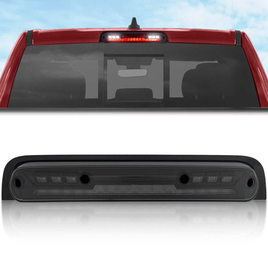 Dodge 19-23 RAM 1500 - ULTRA HIGH POWER Red LED 3rd Brake Light Kit w/ ULTRA HIGH POWER CREE XML White LED Cargo Lights - Smoked Lens