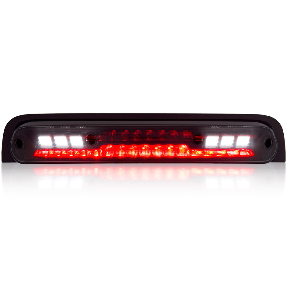 Dodge 19-23 RAM 1500 - ULTRA HIGH POWER Red LED 3rd Brake Light Kit w/ ULTRA HIGH POWER CREE XML White LED Cargo Lights - Smoked Lens - Image 2