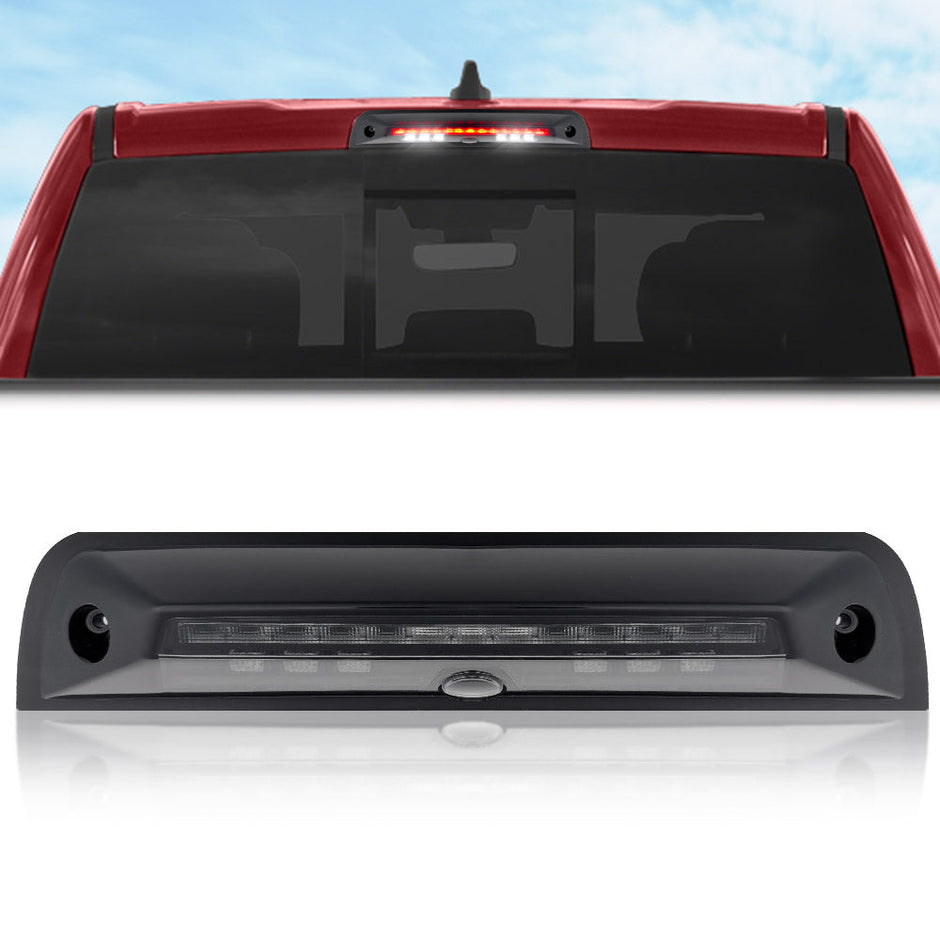 Dodge 19-23 RAM 1500 - ULTRA HIGH POWER Red LED 3rd Brake Light Kit w/ ULTRA HIGH POWER CREE XML White LED Cargo Lights (Replaces LED 3rd Brake Light with Cargo Bed Camera - ATTN: ONLY FITS Models which include Cargo Bed Camera in OEM 3rd Brake Light) - Smoked Lens