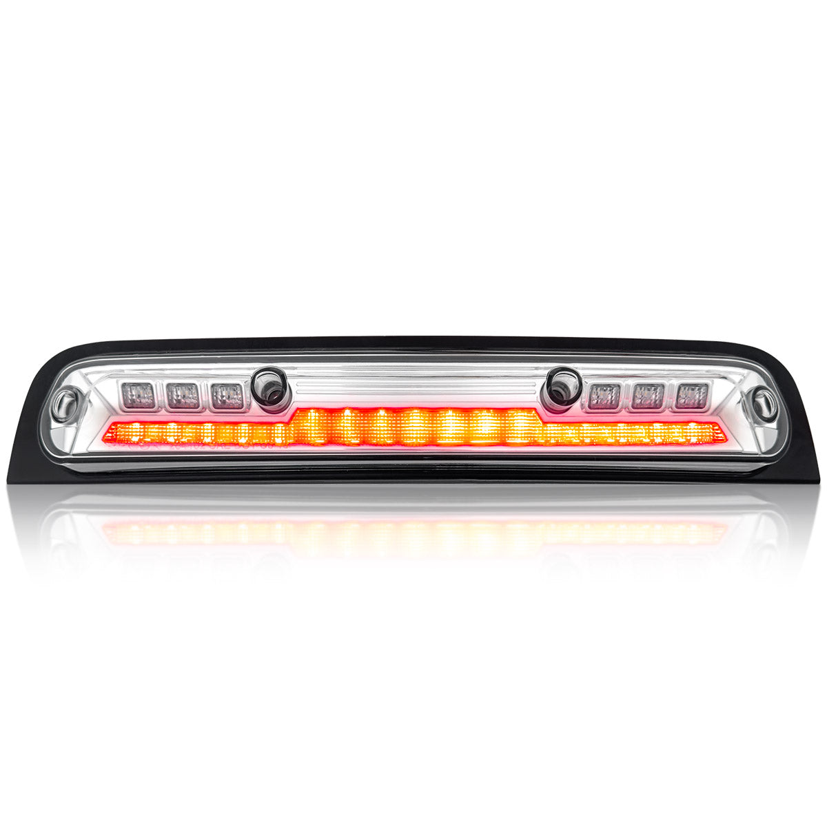 Dodge 19-23 RAM 1500 - ULTRA HIGH POWER Red LED 3rd Brake Light Kit w/ ULTRA HIGH POWER CREE XML White LED Cargo Lights - Clear Lens - Image 4