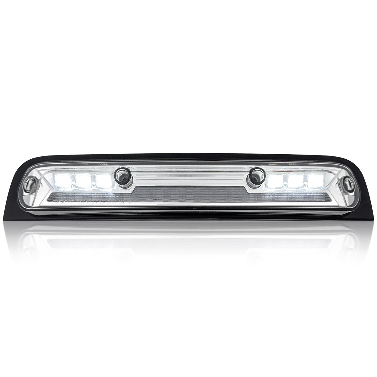 Dodge 19-23 RAM 1500 - ULTRA HIGH POWER Red LED 3rd Brake Light Kit w/ ULTRA HIGH POWER CREE XML White LED Cargo Lights - Clear Lens - Image 3