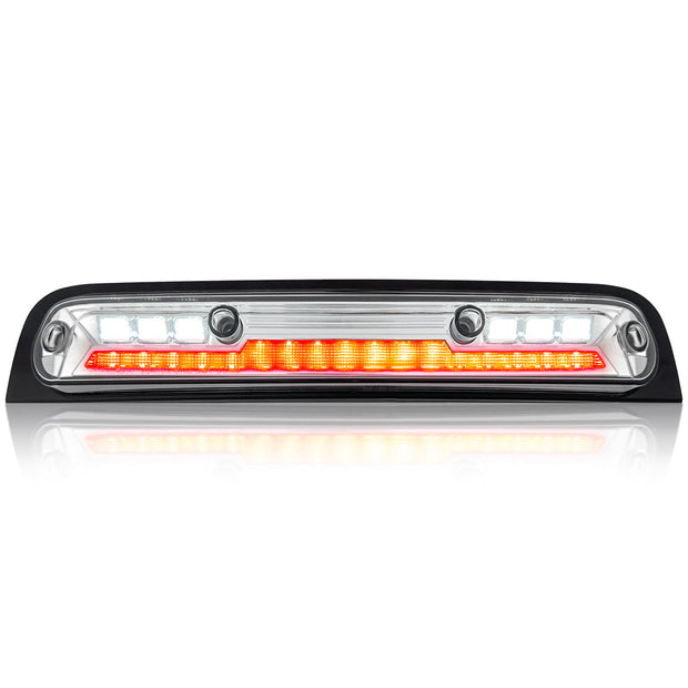 Dodge 19-23 RAM 1500 - ULTRA HIGH POWER Red LED 3rd Brake Light Kit w/ ULTRA HIGH POWER CREE XML White LED Cargo Lights - Clear Lens - Image 2