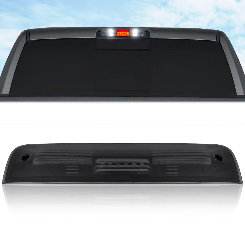 Dodge 09-19 RAM 1500 (Classic Body Style ONLY) & 10-23 RAM 2500/3500 - ULTRA HIGH POWER Red LED 3rd Brake Light Kit w/ ULTRA HIGH POWER CREE XML White LED Cargo Lights - Smoked Lens
