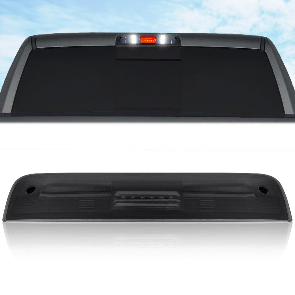 Dodge 09-19 RAM 1500 (Classic Body Style ONLY) & 10-23 RAM 2500/3500 - ULTRA HIGH POWER Red LED 3rd Brake Light Kit w/ ULTRA HIGH POWER CREE XML White LED Cargo Lights - Smoked Lens