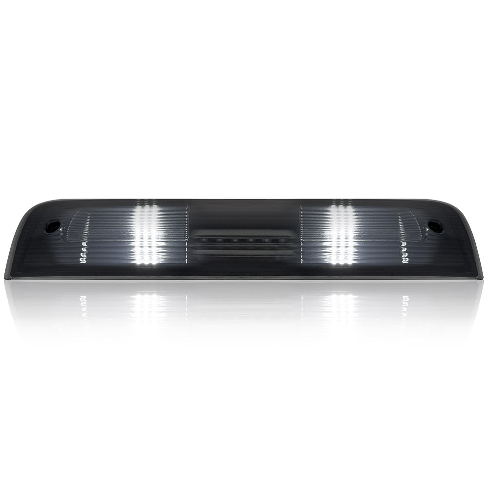 Dodge 09-19 RAM 1500 (Classic Body Style ONLY) & 10-23 RAM 2500/3500 - ULTRA HIGH POWER Red LED 3rd Brake Light Kit w/ ULTRA HIGH POWER CREE XML White LED Cargo Lights - Smoked Lens - Image 4