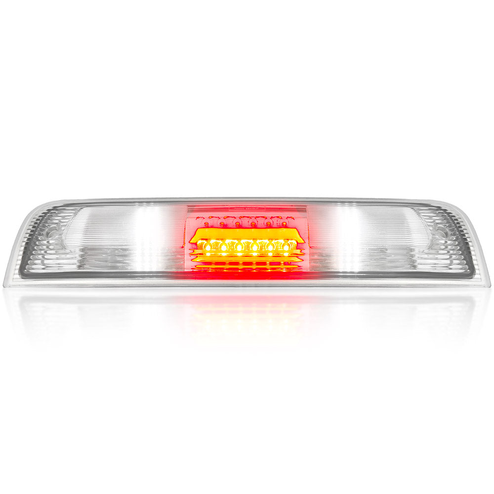 Dodge 09-19 RAM 1500 (Classic Body Style ONLY) & 10-23 RAM 2500/3500 - ULTRA HIGH POWER Red LED 3rd Brake Light Kit w/ ULTRA HIGH POWER CREE XML White LED Cargo Lights - Clear Lens - Image 2