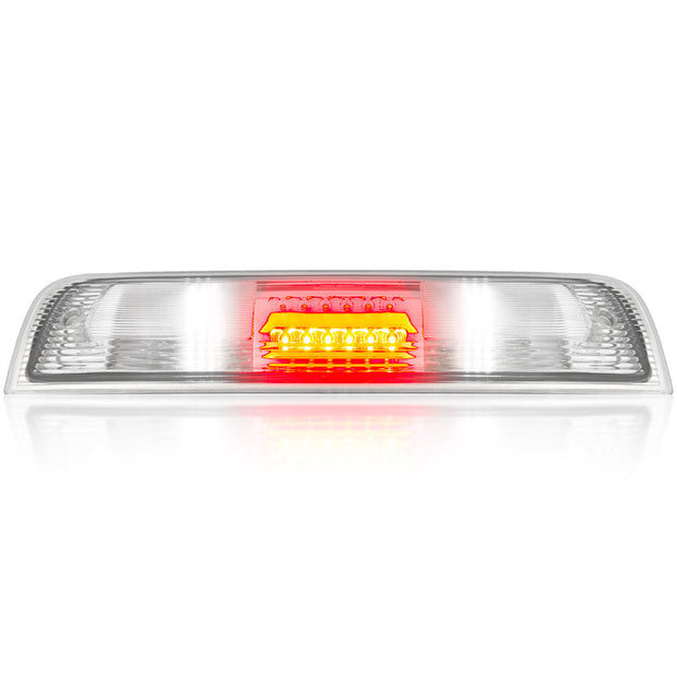 Dodge 09-19 RAM 1500 (Classic Body Style ONLY) & 10-23 RAM 2500/3500 - ULTRA HIGH POWER Red LED 3rd Brake Light Kit w/ ULTRA HIGH POWER CREE XML White LED Cargo Lights - Clear Lens - Image 2