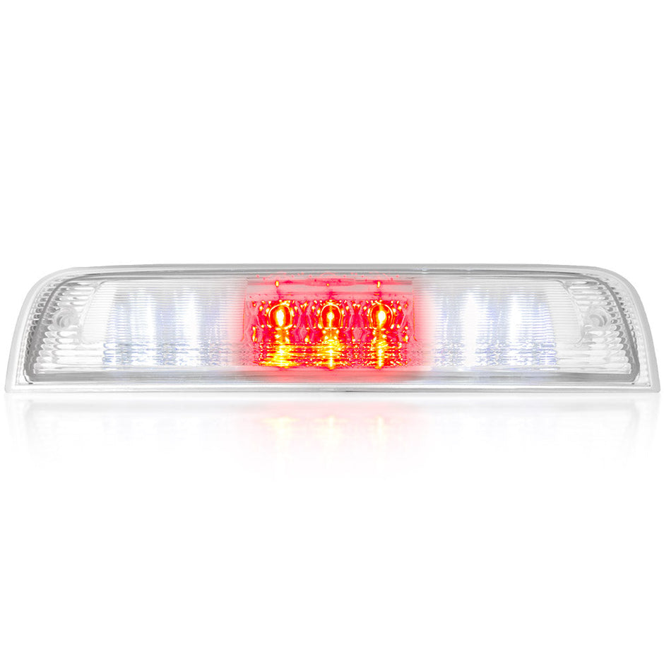 Dodge 09-19 RAM 1500 (Classic Body Style ONLY) & 10-23 RAM 2500/3500 - Red LED 3rd Brake Light Kit w/ White LED Cargo Lights - Clear Lens - Image 2