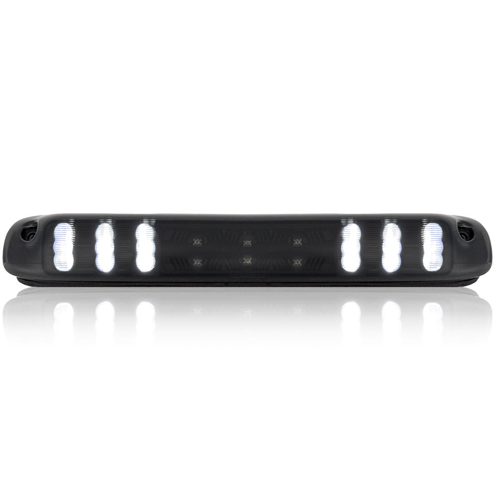 GMC & Chevy 99-06 Sierra & Silverado (Classic Body Style) - Red LED 3rd Brake Light Kit w/ White LED Cargo Lights - Smoked Lens - Image 4
