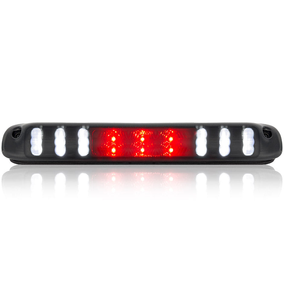 GMC & Chevy 99-06 Sierra & Silverado (Classic Body Style) - Red LED 3rd Brake Light Kit w/ White LED Cargo Lights - Smoked Lens - Image 2