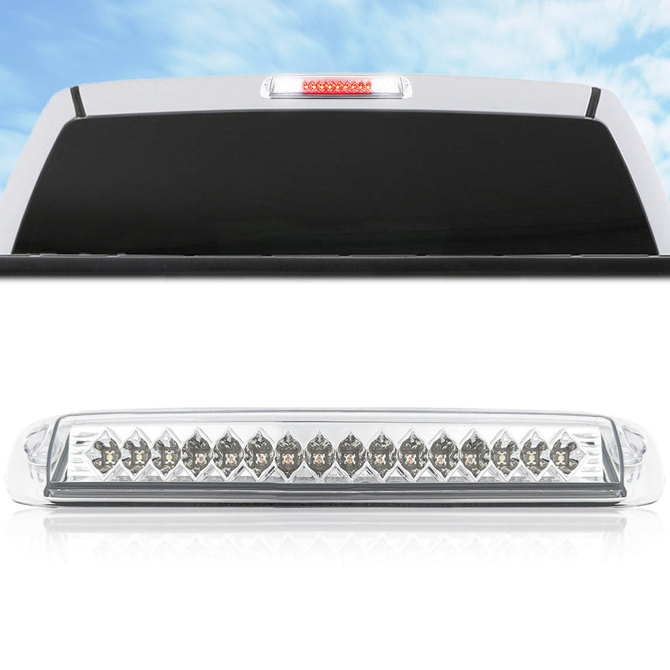 GMC & Chevy 99-06 Sierra & Silverado (Classic Body Style) - Red LED 3rd Brake Light Kit w/ White LED Cargo Lights - Clear Lens