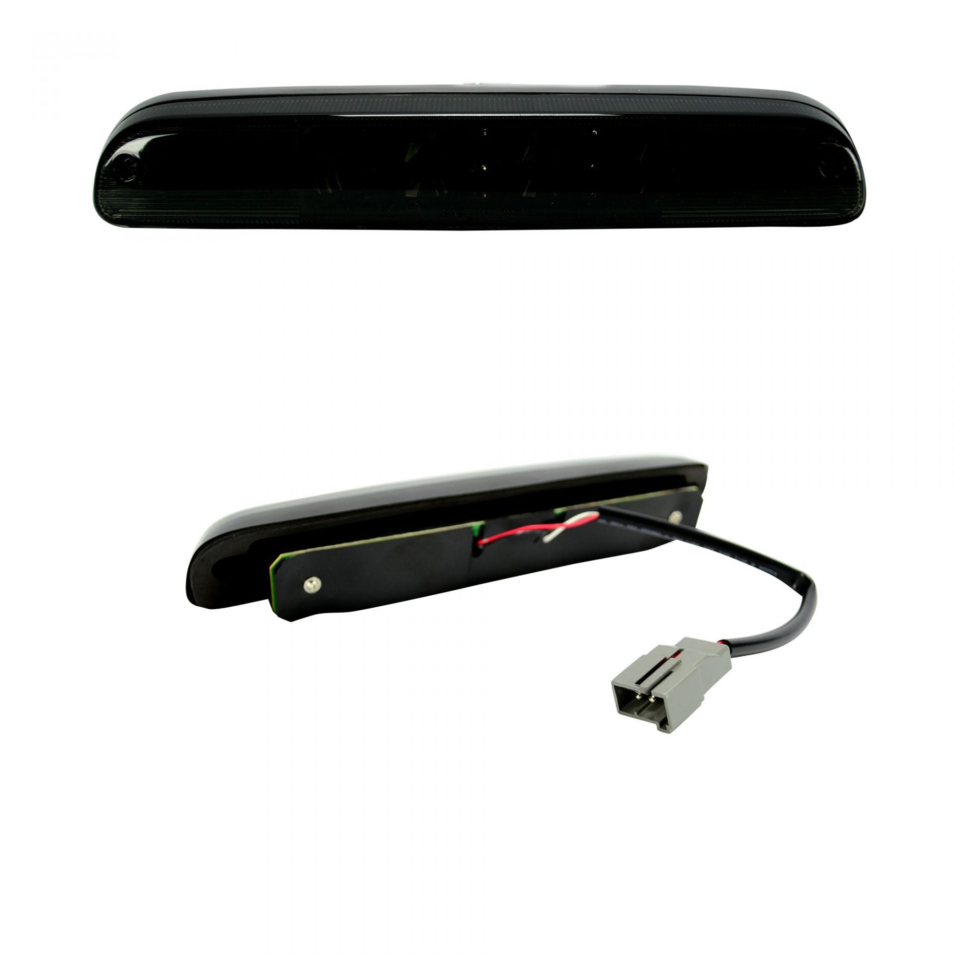Ford 99-16 Superduty F250HD/350/450/550 & 95-03 Ranger & Ford Explorer Sport Trac 01-05 - Red LED 3rd Brake Light Kit w/ White LED Cargo Lights - Smoked Lens