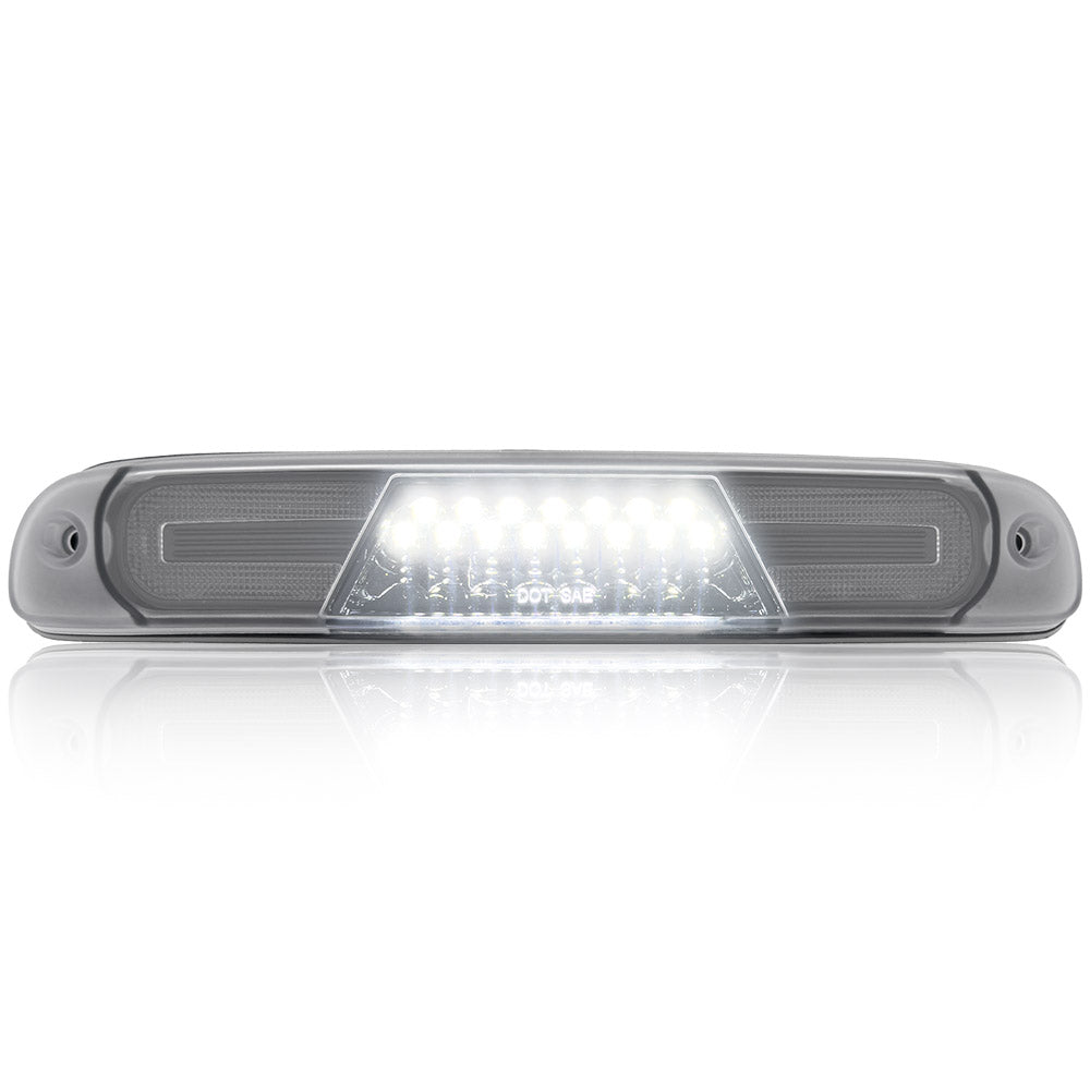Ford 99-16 Superduty F250HD/350/450/550 & 95-03 Ranger & Ford Explorer Sport Trac 01-05 - Red LED 3rd Brake Light Kit w/ White LED Cargo Lights - Clear Lens - Image 4