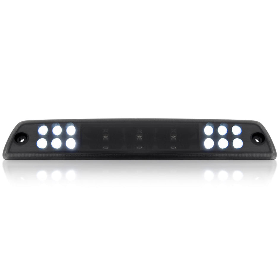 Dodge 94-01 RAM 1500 & 94-02 RAM 2500/3500 - Red LED 3rd Brake Light Kit w/ White LED Cargo Lights - Smoked Lens - Image 4