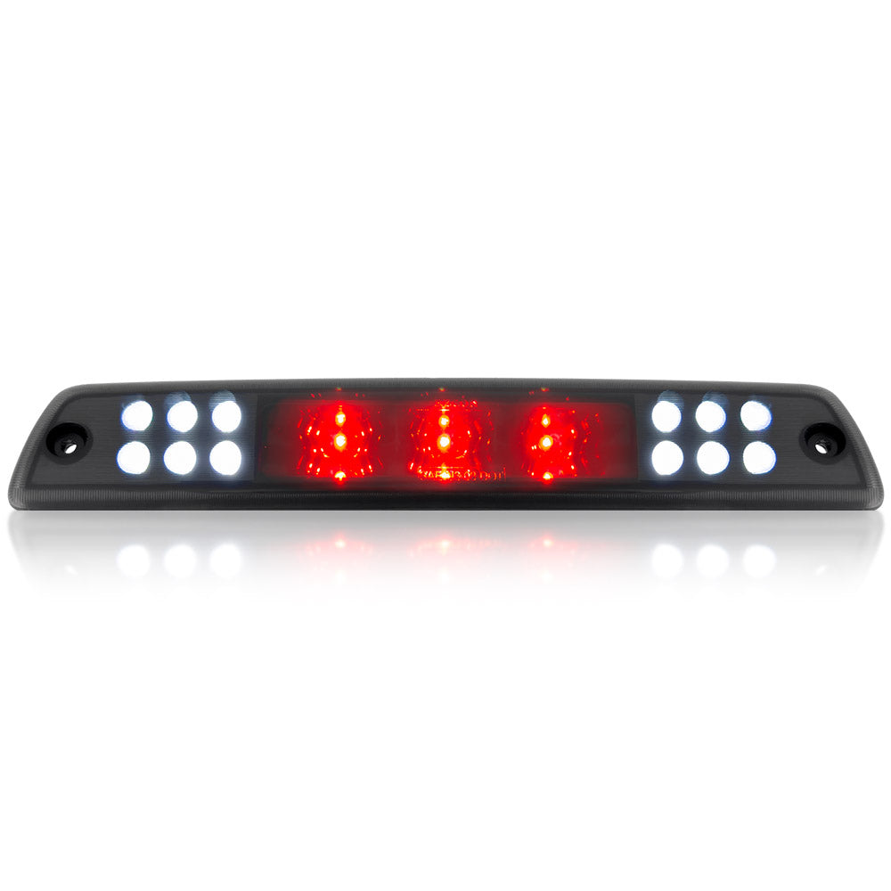 Dodge 94-01 RAM 1500 & 94-02 RAM 2500/3500 - Red LED 3rd Brake Light Kit w/ White LED Cargo Lights - Smoked Lens - Image 2