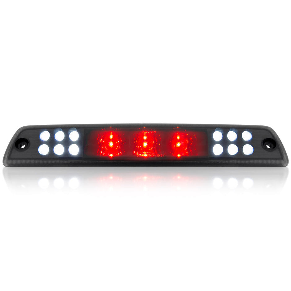 Dodge 94-01 RAM 1500 & 94-02 RAM 2500/3500 - Red LED 3rd Brake Light Kit w/ White LED Cargo Lights - Smoked Lens - Image 2