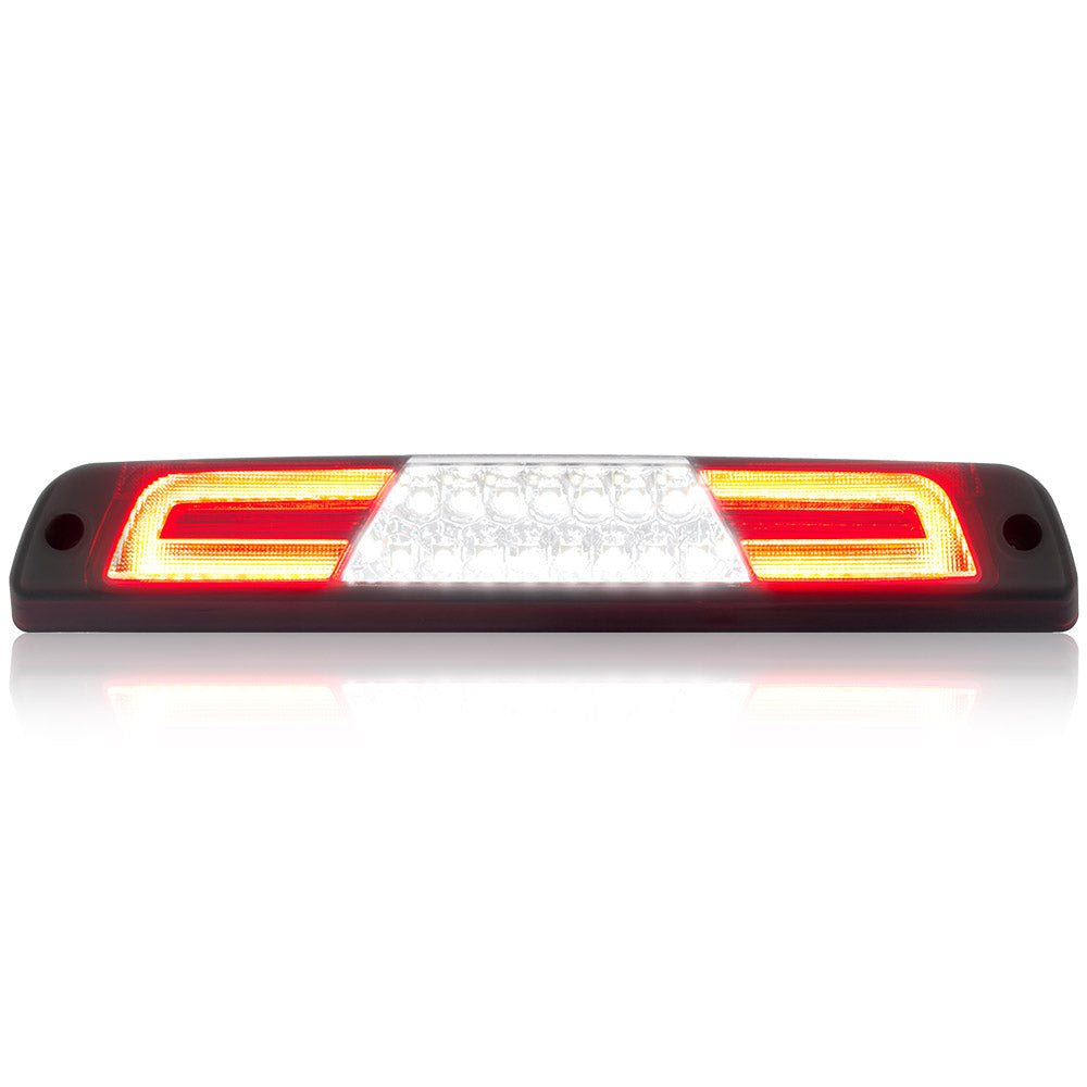 Dodge 94-01 RAM 1500 & 94-02 RAM 2500/3500 - Red LED 3rd Brake Light Kit w/ White LED Cargo Lights - Clear Lens - Image 2