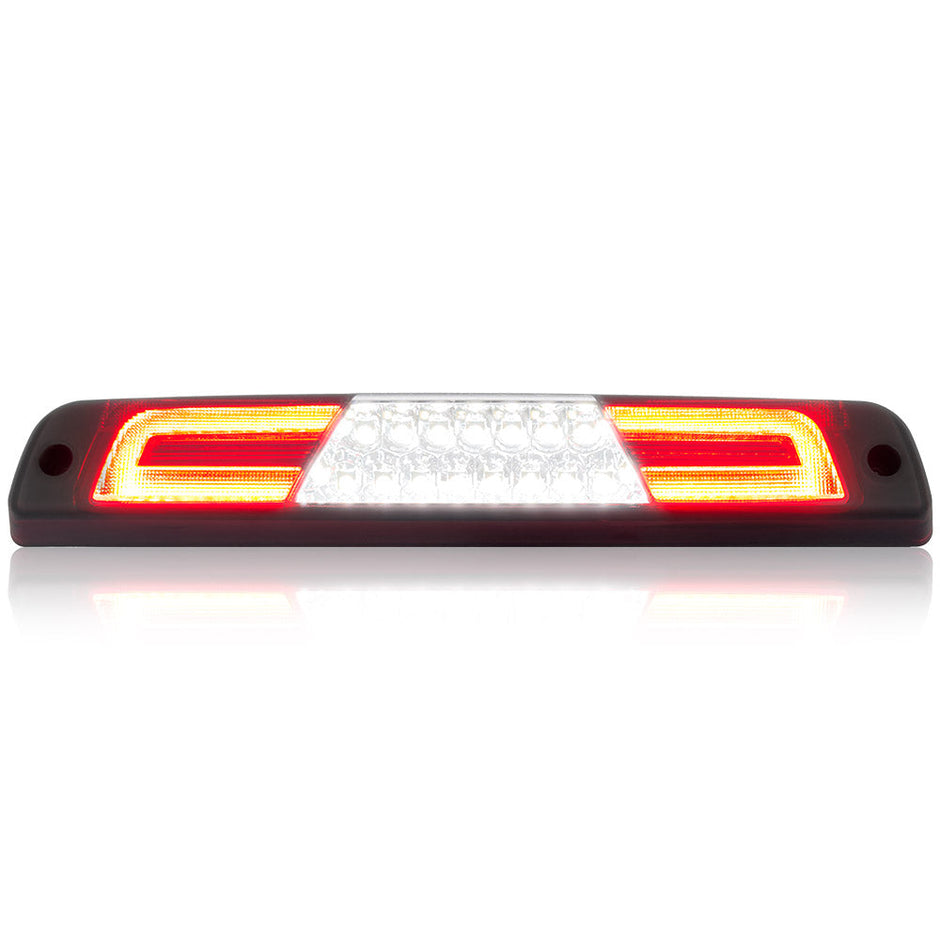 Dodge 94-01 RAM 1500 & 94-02 RAM 2500/3500 - Red LED 3rd Brake Light Kit w/ White LED Cargo Lights - Clear Lens - Image 2