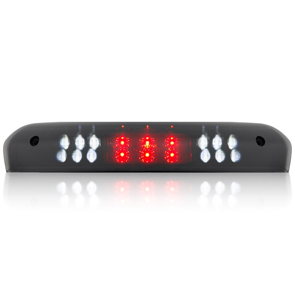 Dodge 02-08 RAM 1500 & 03-09 RAM 2500/3500 - Red LED 3rd Brake Light Kit w/ White LED Cargo Lights - Smoked Lens - Image 2