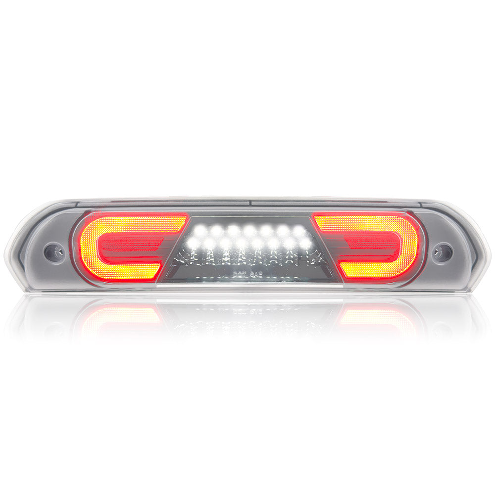 Dodge 02-08 RAM 1500 & 03-09 RAM 2500/3500 - Red LED 3rd Brake Light Kit w/ White LED Cargo Lights - Clear Lens - Image 2