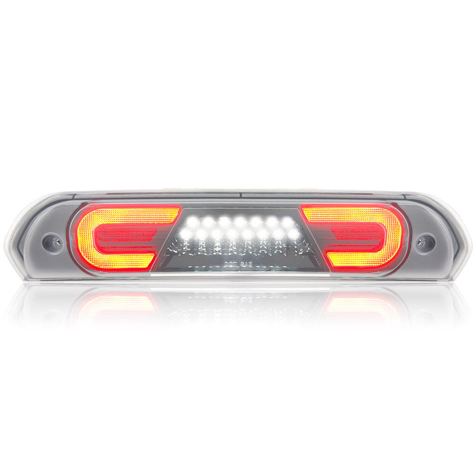 Dodge 02-08 RAM 1500 & 03-09 RAM 2500/3500 - Red LED 3rd Brake Light Kit w/ White LED Cargo Lights - Clear Lens - Image 2