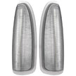 Ford 03-07 F250/F350 Superduty & Excursion Side Mirror Lenses (2-Piece Set) w/ AMBER LED Running Lights & Turn Signals - Clear Lens
