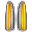 Ford 03-07 F250/F350 Superduty & Excursion Side Mirror Lenses (2-Piece Set) w/ AMBER LED Running Lights & Turn Signals - Clear Lens - Image 3