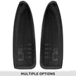 Ford 03-07 F250/F350 Superduty & Excursion Side Mirror Lenses (2-Piece Set) w/ WHITE LED Running Lights & Turn Signals - Smoked Lens