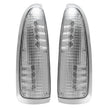 Ford 03-07 F250/F350 Superduty & Excursion Side Mirror Lenses (2-Piece Set) w/ WHITE LED Running Lights & Turn Signals - Clear Lens - Image 3