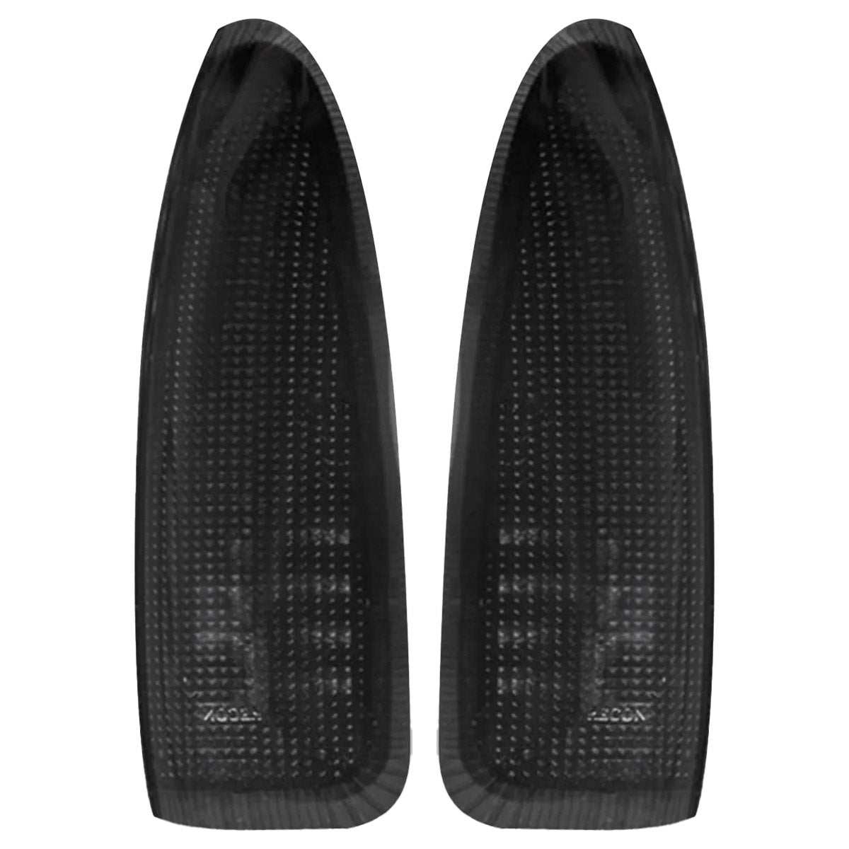 Ford 03-07 F250/F350 Superduty & Excursion Side Mirror Lenses (2-Piece Set) w/ WHITE LED Running Lights & Turn Signals - Smoked Lens - Image 4