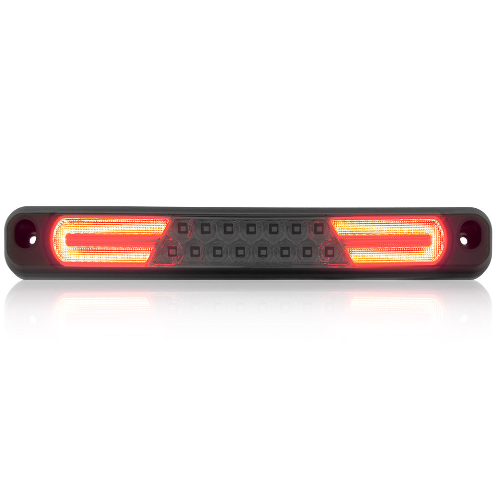 GMC & Chevy 94-98 CK Sierra & Silverado (Fits Reg & Crew Cab Only) - Red LED 3rd Brake Light Kit w/ White LED Cargo Lights - Smoked Lens - Image 2
