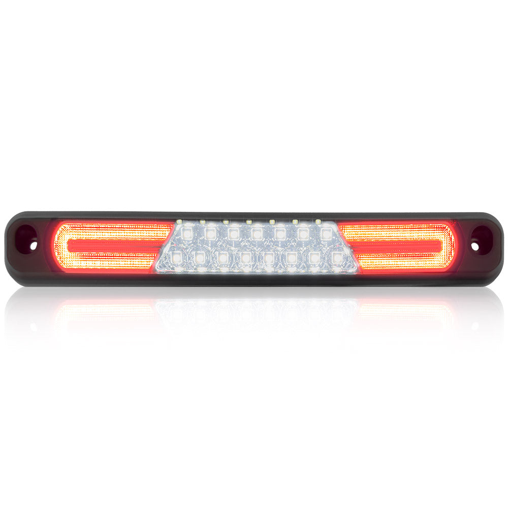 GMC & Chevy 94-98 CK Sierra & Silverado (Fits Reg & Crew Cab Only) - Red LED 3rd Brake Light Kit w/ White LED Cargo Lights - Smoked Lens - Image 4