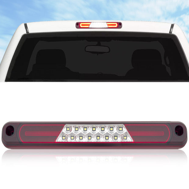 GMC & Chevy 94-98 CK Sierra & Silverado (Fits Reg & Crew Cab Only) - Red LED 3rd Brake Light Kit w/ White LED Cargo Lights - Clear Lens