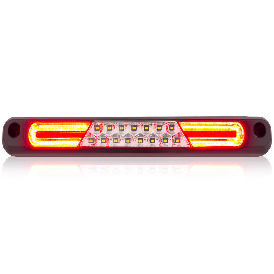 GMC & Chevy 94-98 CK Sierra & Silverado (Fits Reg & Crew Cab Only) - Red LED 3rd Brake Light Kit w/ White LED Cargo Lights - Clear Lens - Image 2