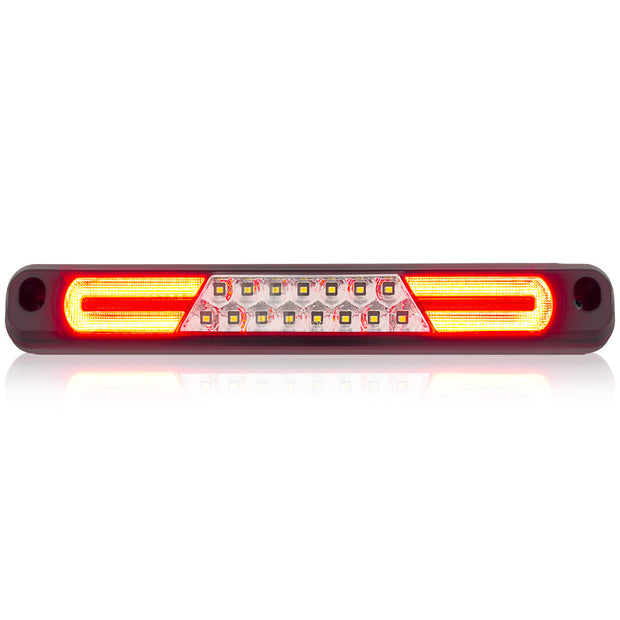 GMC & Chevy 94-98 CK Sierra & Silverado (Fits Reg & Crew Cab Only) - Red LED 3rd Brake Light Kit w/ White LED Cargo Lights - Clear Lens - Image 2