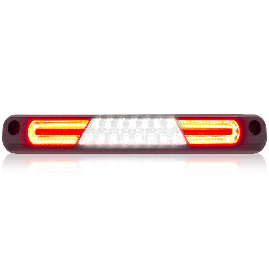 GMC & Chevy 94-98 CK Sierra & Silverado (Fits Reg & Crew Cab Only) - Red LED 3rd Brake Light Kit w/ White LED Cargo Lights - Clear Lens - Image 4