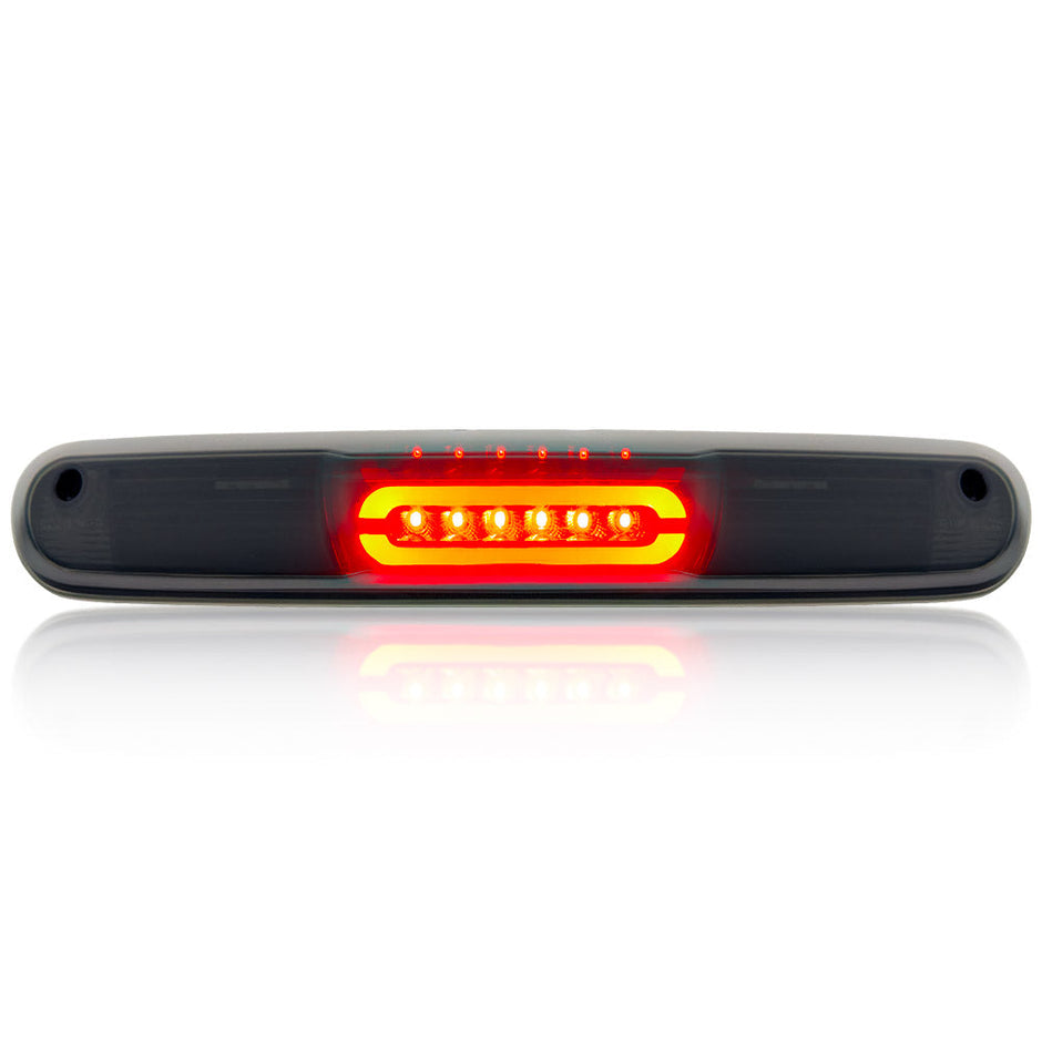 GMC & Chevy 07-13 Sierra & Silverado (2nd GEN) - ULTRA HIGH POWER Red LED 3rd Brake Light Kit w/ ULTRA HIGH POWER CREE XML White LED Cargo Lights - Smoked Lens - Image 3