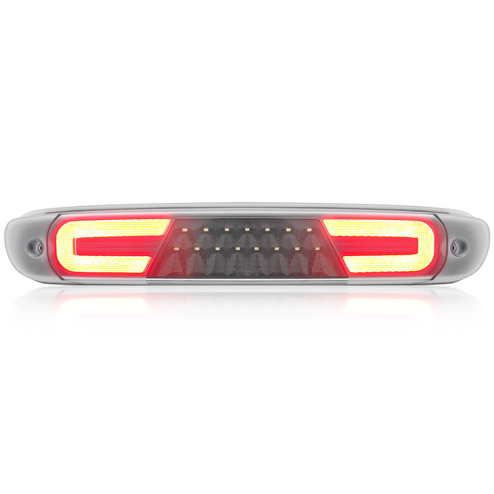 GMC & Chevy 07-13 Sierra & Silverado (2nd GEN) - Red LED 3rd Brake Light Kit w/ White LED Cargo Lights - Clear Lens - Image 3