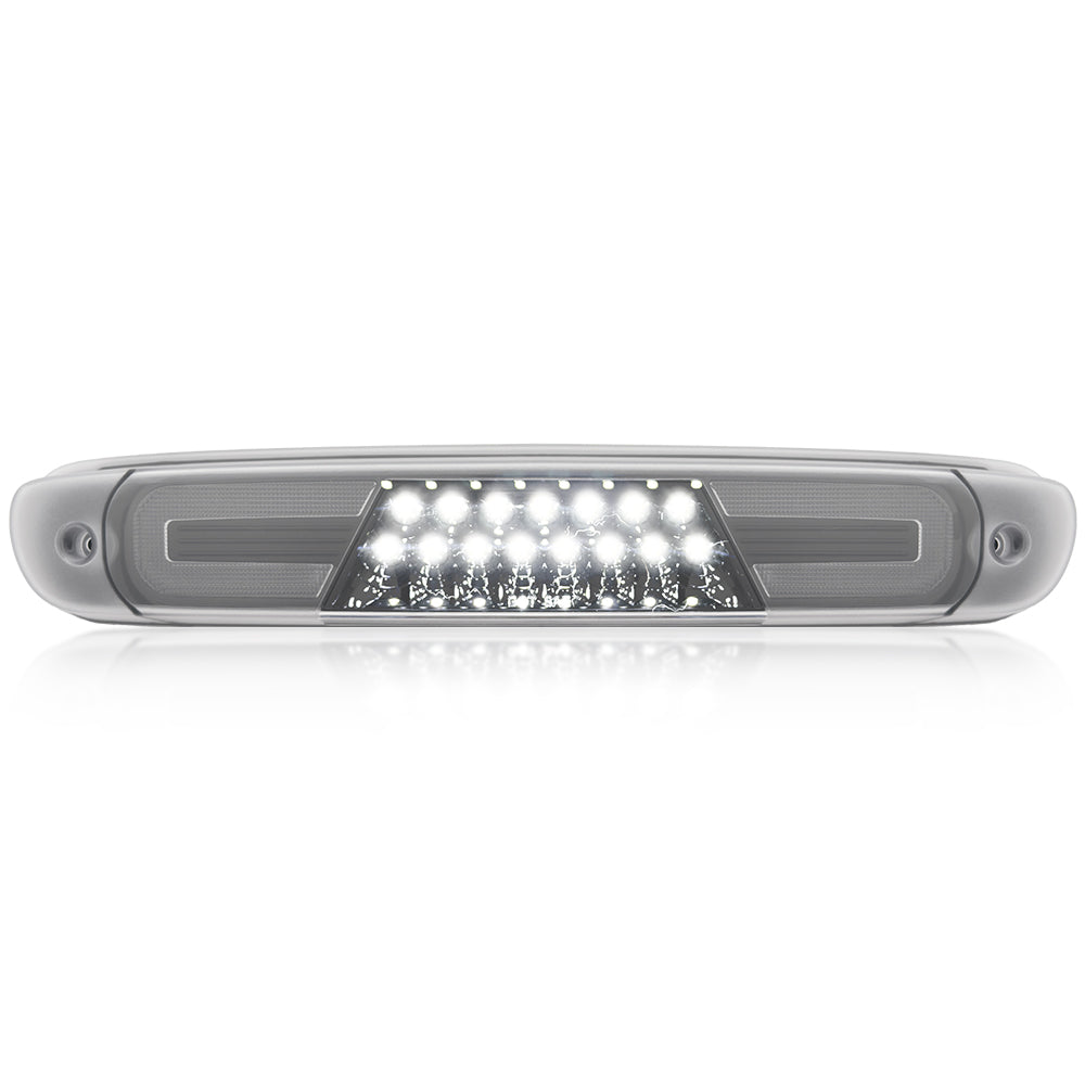 GMC & Chevy 07-13 Sierra & Silverado (2nd GEN) - Red LED 3rd Brake Light Kit w/ White LED Cargo Lights - Clear Lens - Image 4