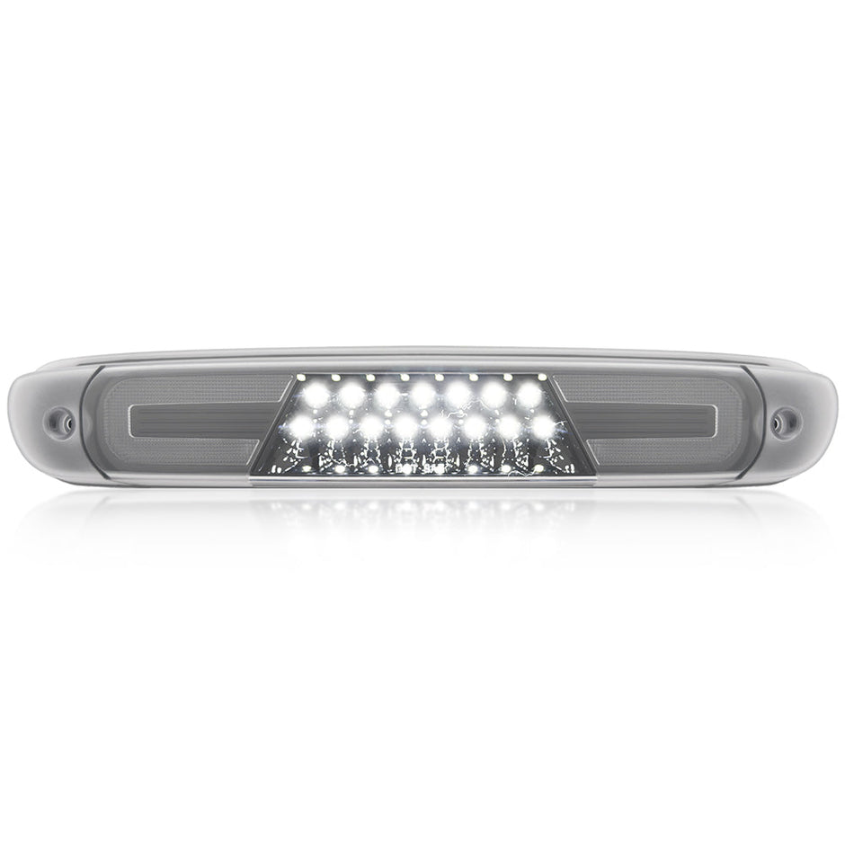 GMC & Chevy 07-13 Sierra & Silverado (2nd GEN) - Red LED 3rd Brake Light Kit w/ White LED Cargo Lights - Clear Lens - Image 4