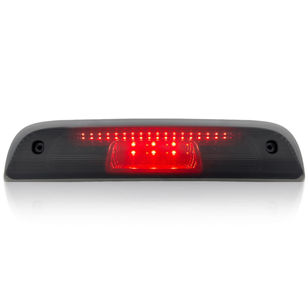 GMC & Chevy 14-18 Sierra & Silverado 1500 (3rd GEN) & 14-19 2500/3500 - HIGH POWER SCANNING Red LED 3rd Brake Light Kit w/ HIGH POWER CREE XML White LED Cargo Lights - Smoked Lens - Image 3