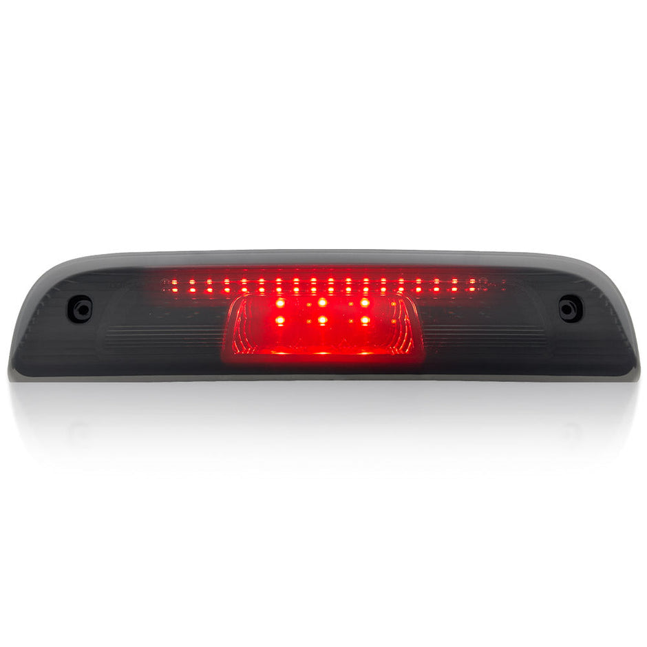 GMC & Chevy 14-18 Sierra & Silverado 1500 (3rd GEN) & 14-19 2500/3500 - HIGH POWER SCANNING Red LED 3rd Brake Light Kit w/ HIGH POWER CREE XML White LED Cargo Lights - Smoked Lens - Image 3