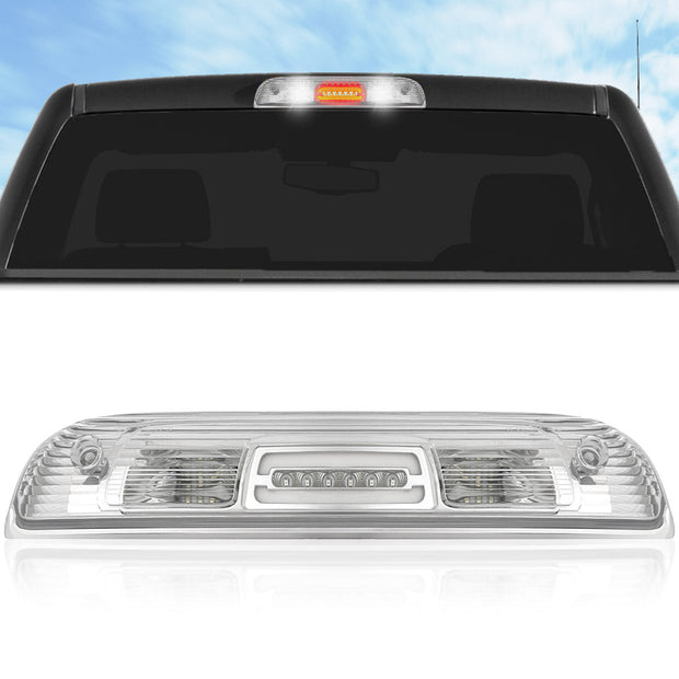 GMC & Chevy 14-18 Sierra & Silverado 1500 (3rd GEN) & 14-19 2500/3500 - ULTRA HIGH POWER Red LED 3rd Brake Light Kit w/ ULTRA HIGH POWER CREE XML White LED Cargo Lights - Clear Lens