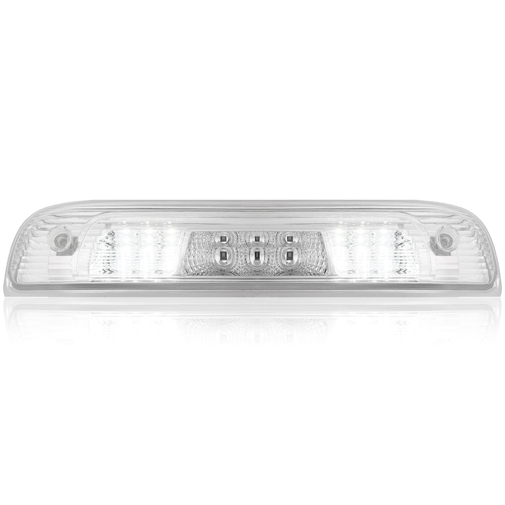 GMC & Chevy 14-18 Sierra & Silverado 1500 (3rd GEN) & 14-19 2500/3500 - Red LED 3rd Brake Light Kit w/ White LED Cargo Lights - Clear Lens - Image 4