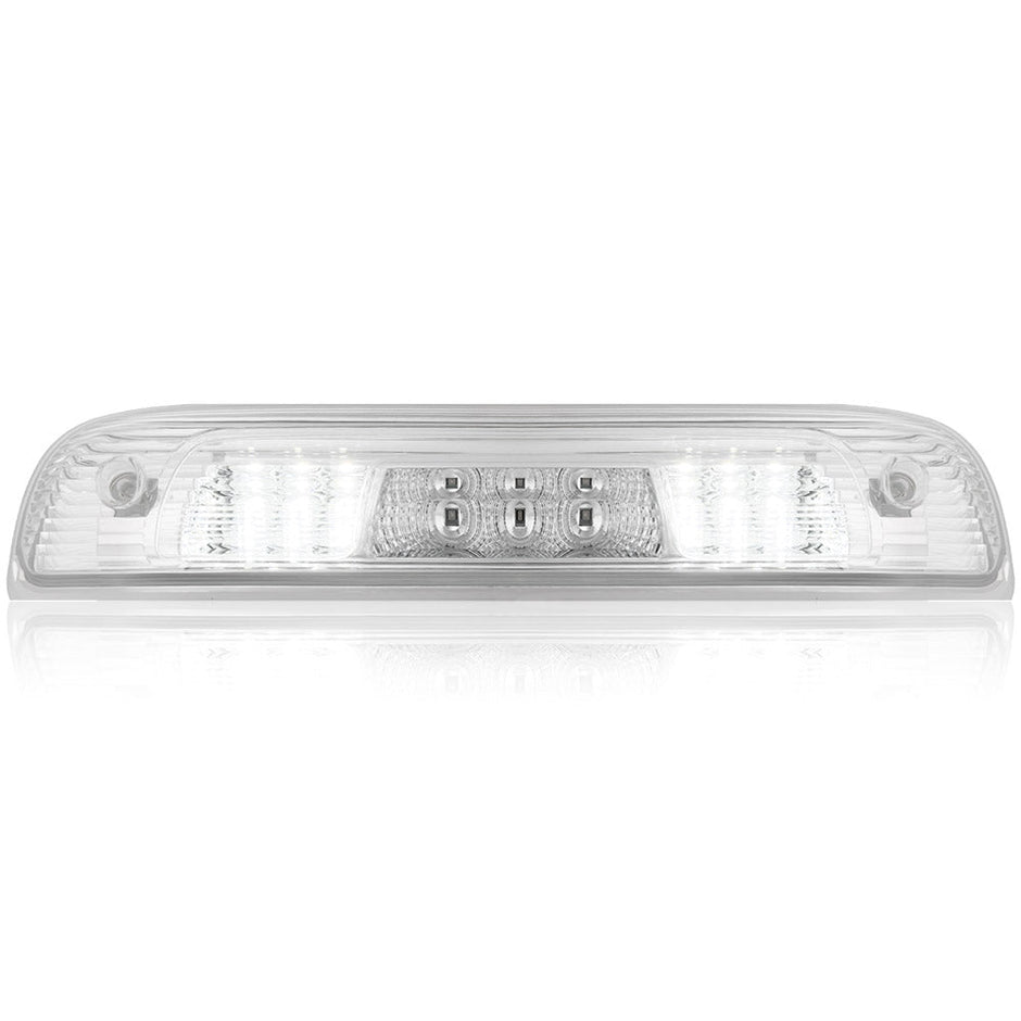 GMC & Chevy 14-18 Sierra & Silverado 1500 (3rd GEN) & 14-19 2500/3500 - Red LED 3rd Brake Light Kit w/ White LED Cargo Lights - Clear Lens - Image 4