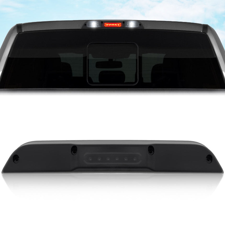 Ford 17-20 RAPTOR - ULTRA HIGH POWER Red LED 3rd Brake Light Kit w/ Red LED Running Lights & ULTRA HIGH POWER CREE XML White LED Cargo Lights - Smoked Lens