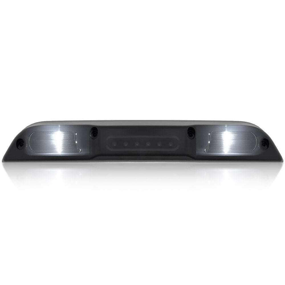 Ford 17-20 RAPTOR - ULTRA HIGH POWER Red LED 3rd Brake Light Kit w/ Red LED Running Lights & ULTRA HIGH POWER CREE XML White LED Cargo Lights - Smoked Lens - Image 5