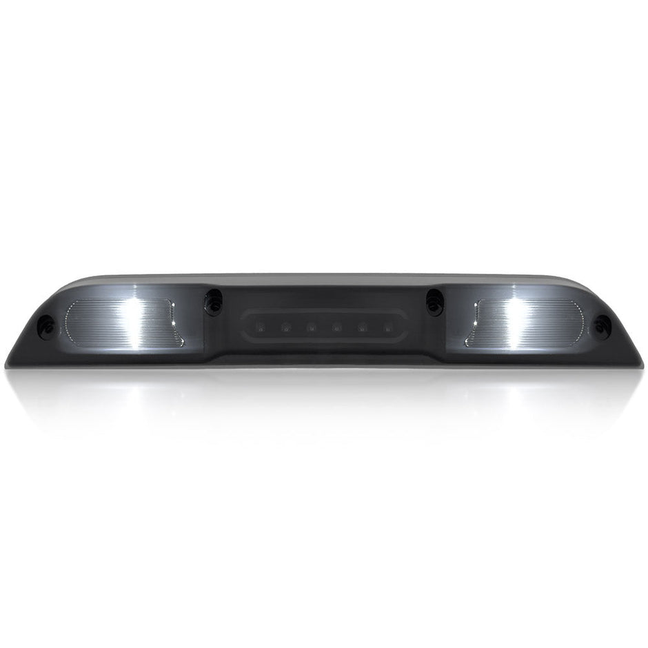 Ford 17-20 RAPTOR - ULTRA HIGH POWER Red LED 3rd Brake Light Kit w/ Red LED Running Lights & ULTRA HIGH POWER CREE XML White LED Cargo Lights - Smoked Lens - Image 5